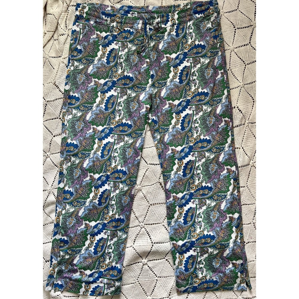 100% Cotton Vera‎ Bradley 3XL Paisley Lounge Pants Relaxed Straight Plus Size